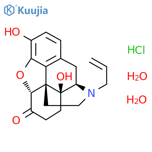 Naloxone hydrochloride dihydrate structure