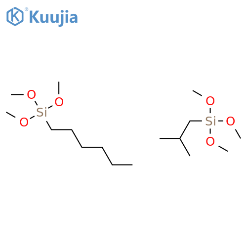 Silane, hexyltrimethoxy-, compd. with trimethoxy(2-methylpropyl)silane(1:1) structure