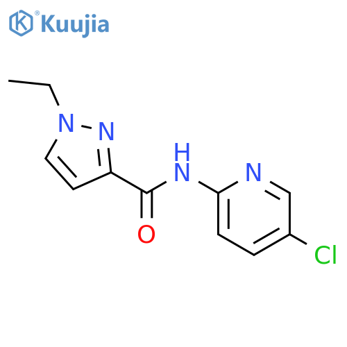 N-(5-chloropyridin-2-yl)-1-ethyl-1H-pyrazole-3-carboxamide structure