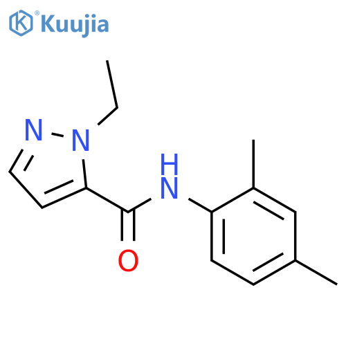 2-Ethyl-2H-pyrazole-3-carboxylic acid (2,4-dimethyl-phenyl)-amide structure