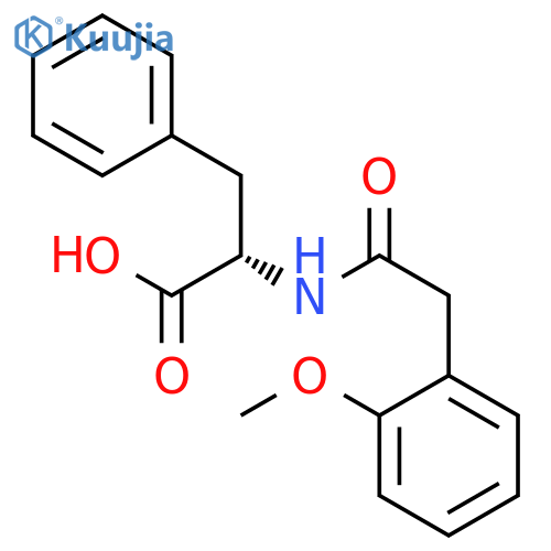 L-Phenylalanine, N-[(2-methoxyphenyl)acetyl]- structure