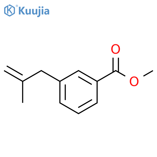 BENZOIC ACID, 3-(2-METHYL-2-PROPENYL)-, METHYL ESTER structure