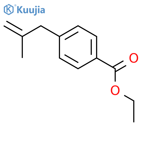 Ethyl 4-(2-methylprop-2-enyl)benzoate structure