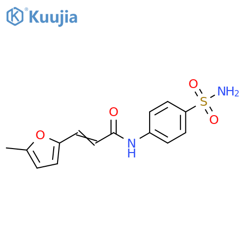 (2E)-3-(5-methylfuran-2-yl)-N-(4-sulfamoylphenyl)prop-2-enamide structure