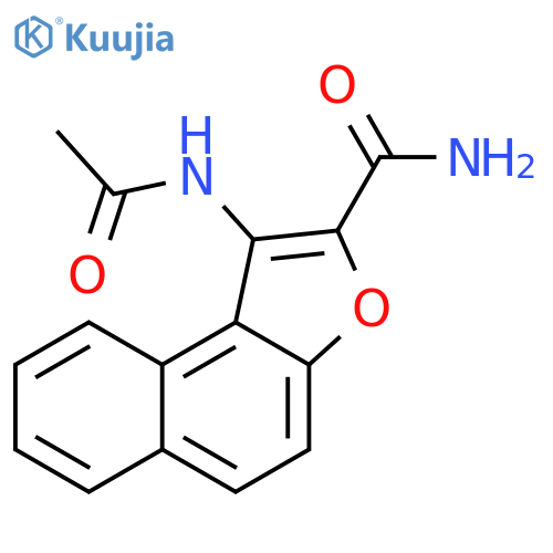 Naphtho[2,1-b]furan-2-carboxamide, 1-(acetylamino)- structure