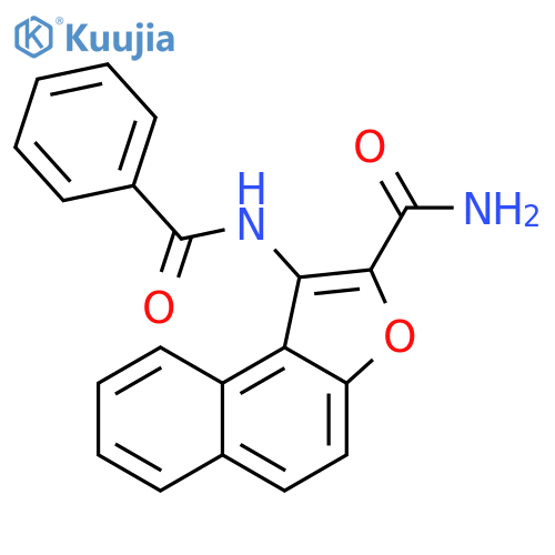 Naphtho[2,1-b]furan-2-carboxamide, 1-(benzoylamino)- structure