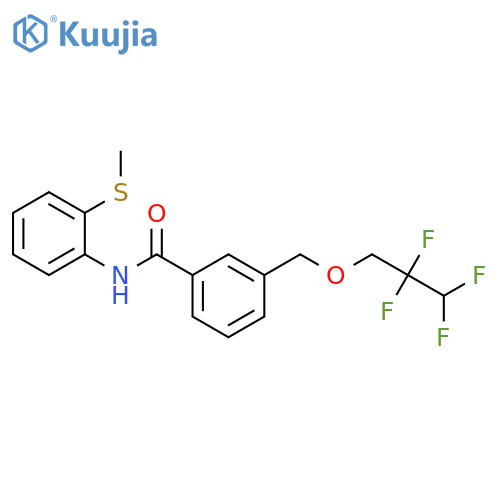 N-(2-Methylsulfanyl-phenyl)-3-(2,2,3,3-tetrafluoro-propoxymethyl)-benzamide structure
