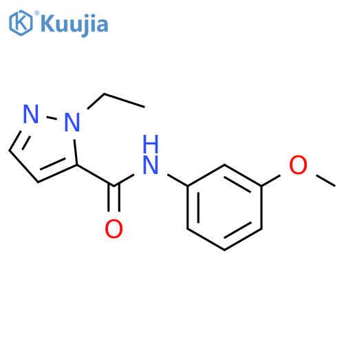 1H-Pyrazole-5-carboxamide,1-ethyl-N-(3-methoxyphenyl)-(9CI) structure
