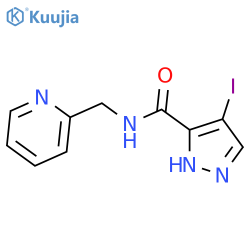 4-Iodo-1H-pyrazole-3-carboxylic acid (pyridin-2-ylmethyl)-amide structure