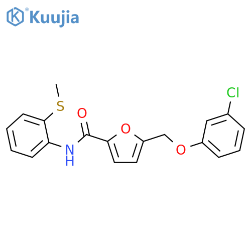 <br>5-(3-Chloro-phenoxymethyl)-furan-2-carboxylic acid (2-methylsulfanyl-phenyl )-amide structure