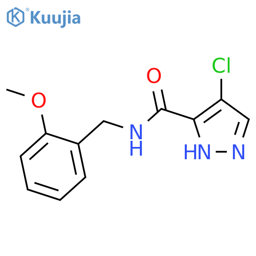 4-Chloro-1H-pyrazole-3-carboxylic acid 2-methoxy-benzylamide structure