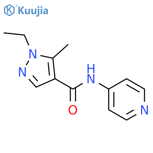 1H-Pyrazole-4-carboxamide,1-ethyl-5-methyl-N-4-pyridinyl-(9CI) structure