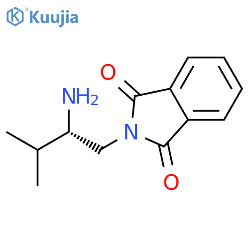 1H-ISOINDOLE-1,3(2H)-DIONE, 2-[(2S)-2-AMINO-3-METHYLBUTYL]- structure