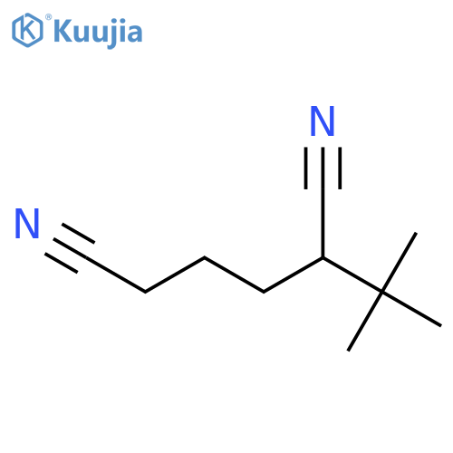 Hexanedinitrile, 2-(1,1-dimethylethyl)- structure
