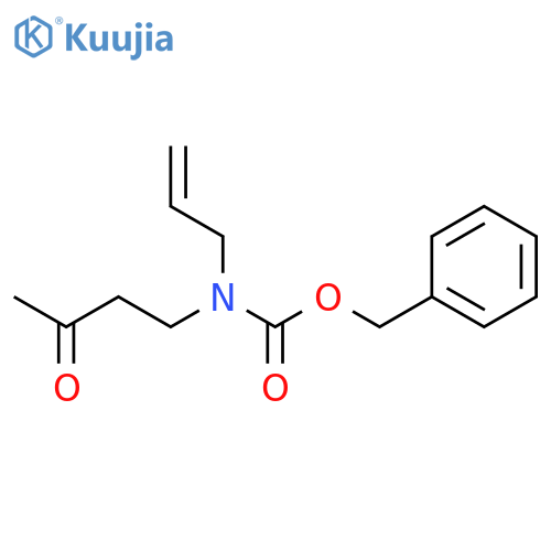 CARBAMIC ACID, (3-OXOBUTYL)-2-PROPENYL-, PHENYLMETHYL ESTER structure