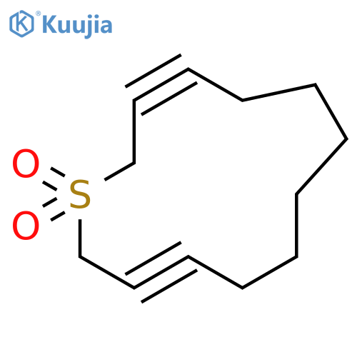 Thiacyclotrideca-3,11-diyne, 1,1-dioxide structure