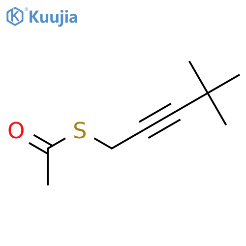 ETHANETHIOIC ACID, S-(4,4-DIMETHYL-2-PENTYNYL) ESTER structure