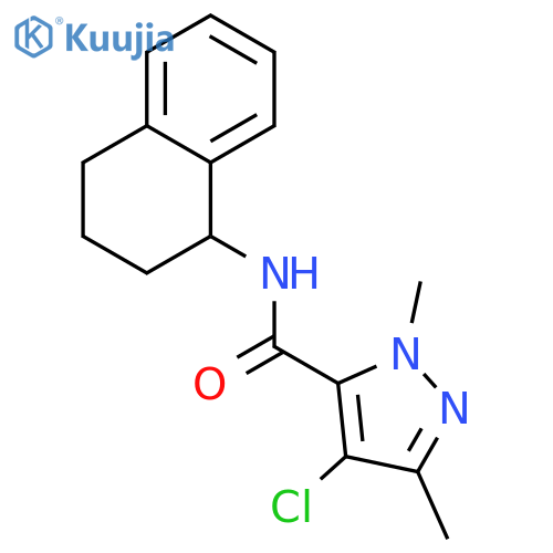 <br>4-Chloro-2,5-dimethyl-2H-pyrazole-3-carboxylic acid (1,2,3,4-tetrahydro-nap hthalen-1-yl)-amide structure