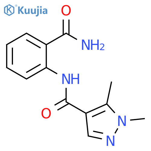 1H-Pyrazole-4-carboxamide,N-[2-(aminocarbonyl)phenyl]-1,5-dimethyl-(9CI) structure