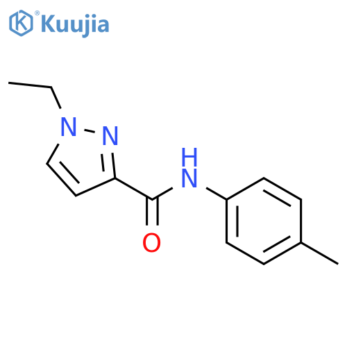 1H-Pyrazole-3-carboxamide,1-ethyl-N-(4-methylphenyl)-(9CI) structure