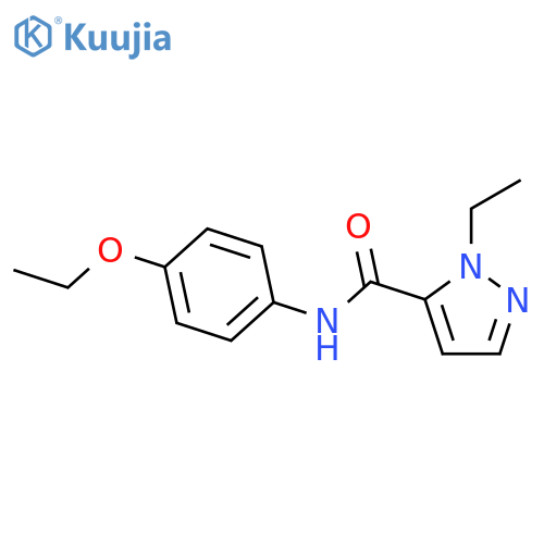 N-(4-ethoxyphenyl)-1-ethyl-1H-pyrazole-5-carboxamide structure
