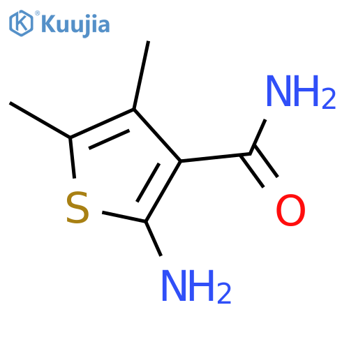 2-Amino-4,5-dimethylthiophene-3-carboxamide structure