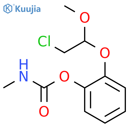 Phenol,2-(2-chloro-1-methoxyethoxy)-, 1-(N-methylcarbamate) structure