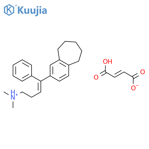 (3E)-N,N-dimethyl-4-phenyl-4-(6,7,8,9-tetrahydro-5H-benzo[7]annulen-2-yl)but-3-en-1-aminium (2Z)-3-carboxyprop-2-enoate structure