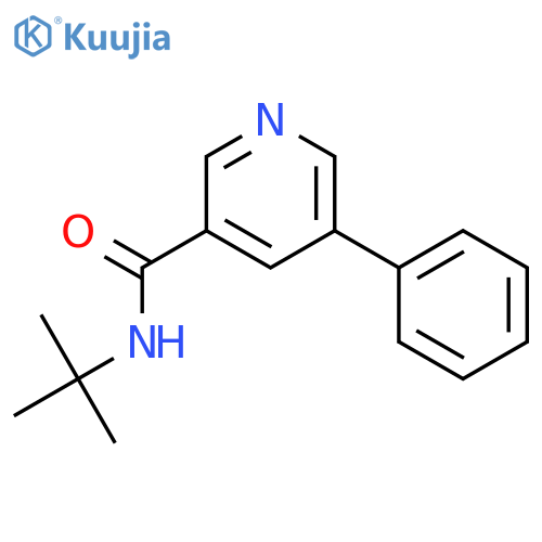 N-tert-butyl-5-phenylpyridine-3-carboxamide structure