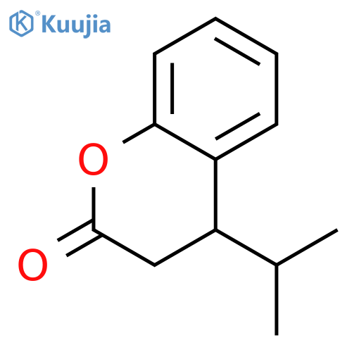2H-1-Benzopyran-2-one, 3,4-dihydro-4-(1-methylethyl)- structure
