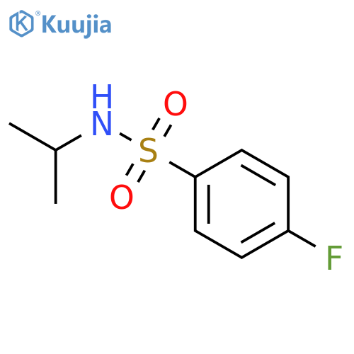 N-Isopropyl 4-fluorobenzenesulfonamide structure