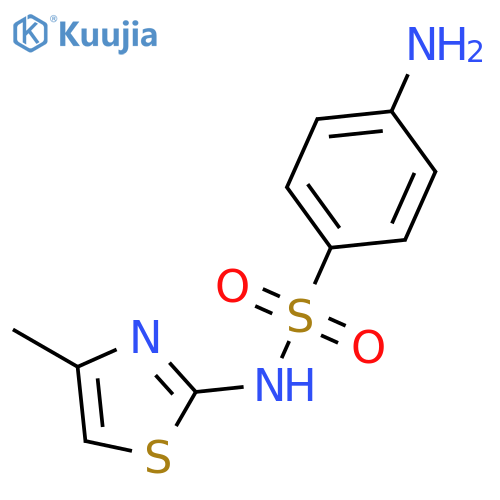 N'1-(4-methylthiazol-2-yl)sulphanilamide structure