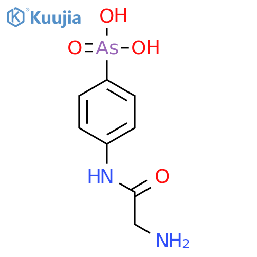 ARSONIC ACID, [4-[(AMINOACETYL)AMINO]PHENYL]- structure