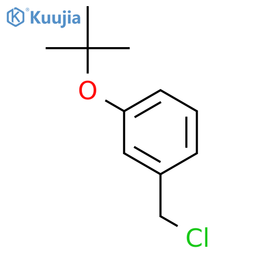 Benzene, 1-(chloromethyl)-3-(1,1-dimethylethoxy)- structure
