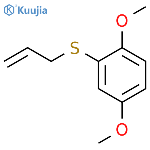 Benzene, 1,4-dimethoxy-2-(2-propenylthio)- structure