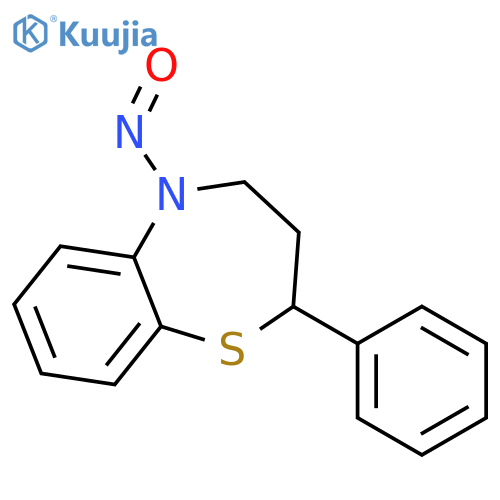 1,5-BENZOTHIAZEPINE, 2,3,4,5-TETRAHYDRO-5-NITROSO-2-PHENYL- structure