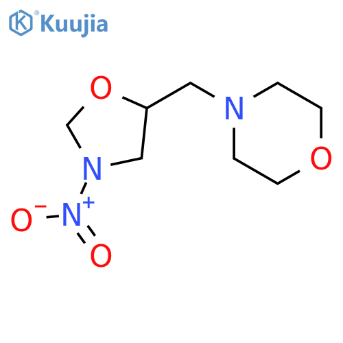 MORPHOLINE, 4-[(3-NITRO-5-OXAZOLIDINYL)METHYL]- structure