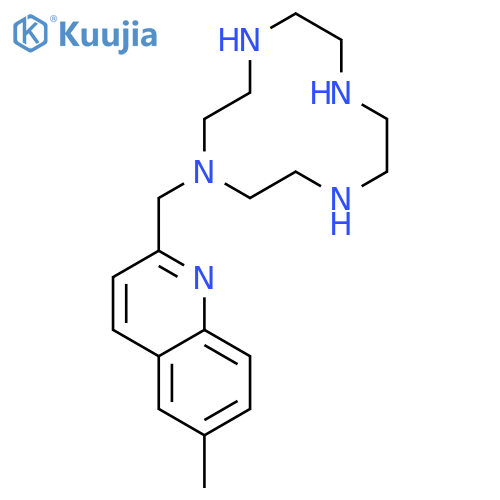 QUINOLINE, 6-METHYL-2-(1,4,7,10-TETRAAZACYCLODODEC-1-YLMETHYL)- structure