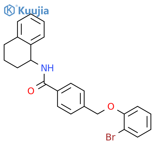 4-(2-Bromo-phenoxymethyl)-N-(1,2,3,4-tetrahydro-naphthalen-1-yl)-benzamide structure