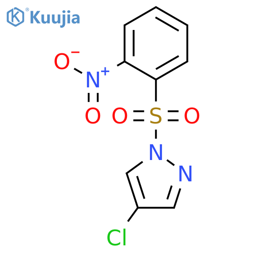 4-chloro-1-({2-nitrophenyl}sulfonyl)-1H-pyrazole structure
