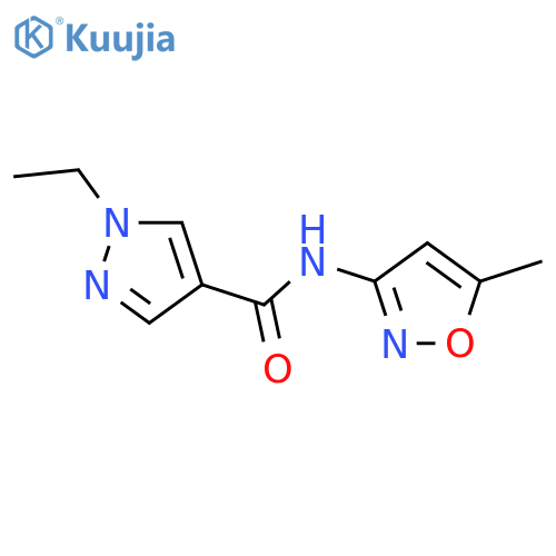 1H-Pyrazole-4-carboxamide,1-ethyl-N-(5-methyl-3-isoxazolyl)-(9CI) structure