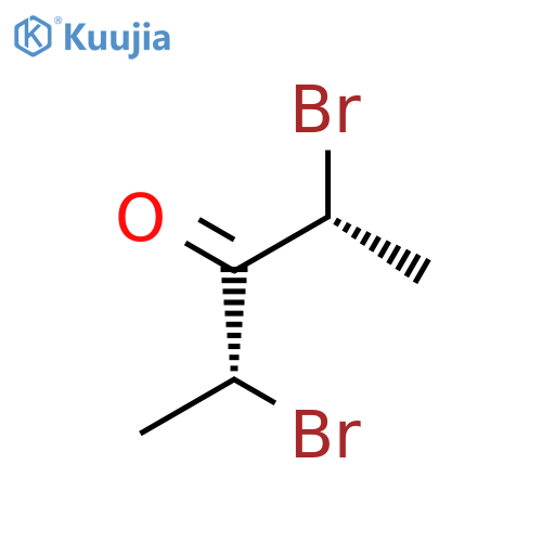 3-Pentanone, 2,4-dibromo-, (2R,4R)-rel- structure
