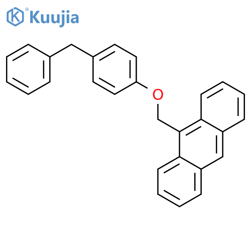 Anthracene, 9-[[4-(phenylmethyl)phenoxy]methyl]- structure