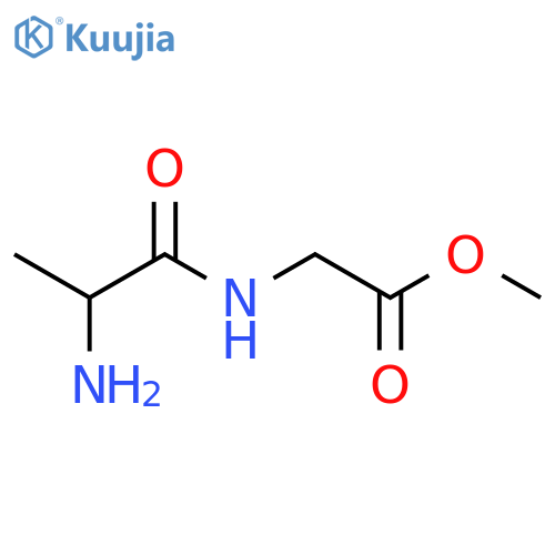 (S)-Methyl 2-(2-aminopropanamido)acetate structure