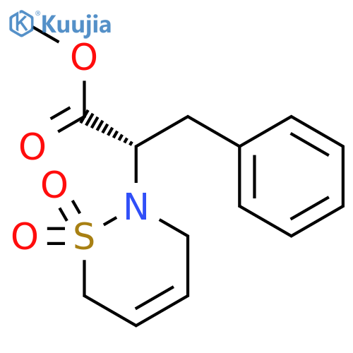 2h-1,2-thiazine-2-acetic acid, 3,6-dihydro-alpha-(phenylmethyl)-, methyl ester, 1,1-dioxide, (alphas) structure