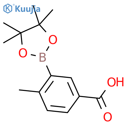 5-Carboxy-2-methylphenylboronic acid, pinacol ester structure
