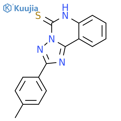 [1,2,4]Triazolo[1,5-c]quinazoline-5(6H)-thione, 2-(4-methylphenyl)- structure