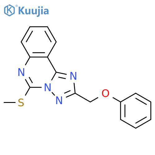 [1,2,4]Triazolo[1,5-c]quinazoline, 5-(methylthio)-2-(phenoxymethyl)- structure