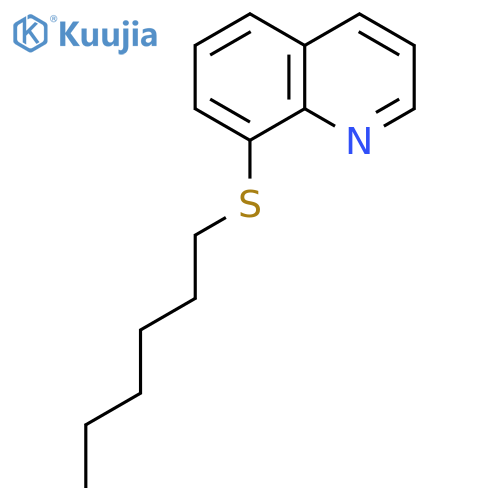 QUINOLINE, 8-(HEXYLTHIO)- structure
