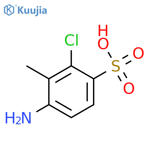 Benzenesulfonic acid, 4-amino-2-chloro-3-methyl- structure